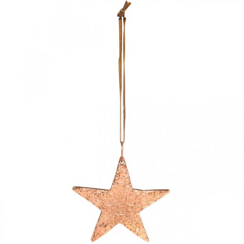 Product Copper star to hang, Christmas tree decoration, metal pendants 8 × 9cm 2pcs