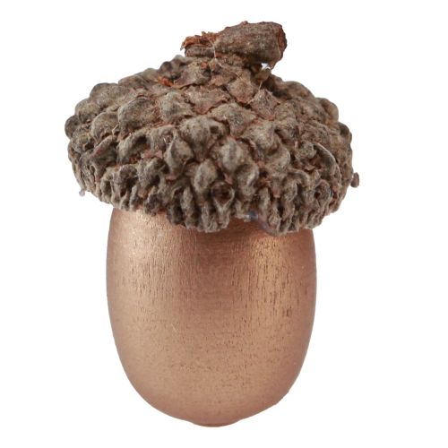 Product Scatter decoration acorns autumn winter gold 3cm 36 pcs