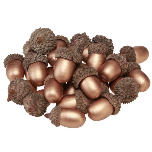 Product Scatter decoration acorns autumn winter gold 3cm 36 pcs