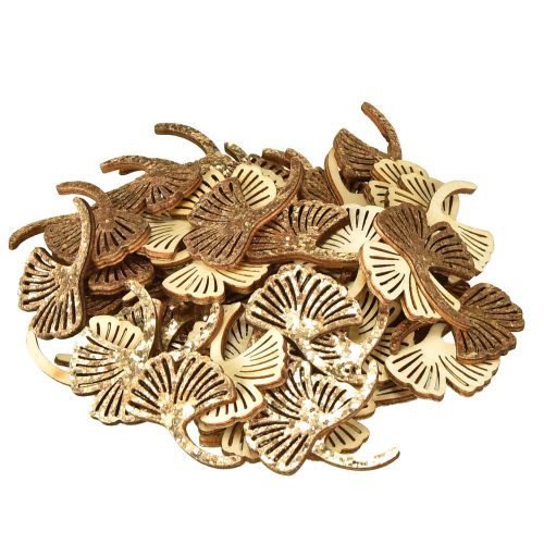 Product Scatter decoration gold gingko decoration gingko leaf glitter 3×4cm 72 pcs