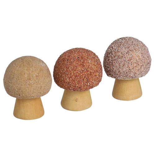 Floristik24 Scatter decoration wooden mushrooms decoration mini mushrooms brown Ø2cm 24 pcs