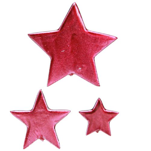 Floristik24 Scatter Decoration Stars Decoration Berry Ø3/4/7cm – 2nd Choice – 44 pcs