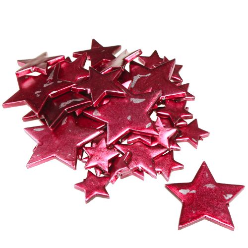 Product Scatter Decoration Stars Decoration Berry Ø3/4/7cm – 2nd Choice – 44 pcs