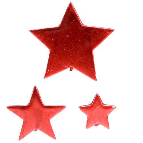 Floristik24 Stars Red Decoration for Scattering Ø3/5/7cm – 2nd Choice – 44 pcs