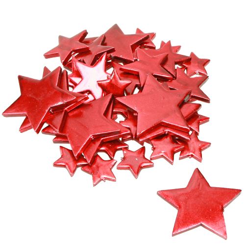 Product Stars Red Decoration for Scattering Ø3/5/7cm – 2nd Choice – 44 pcs