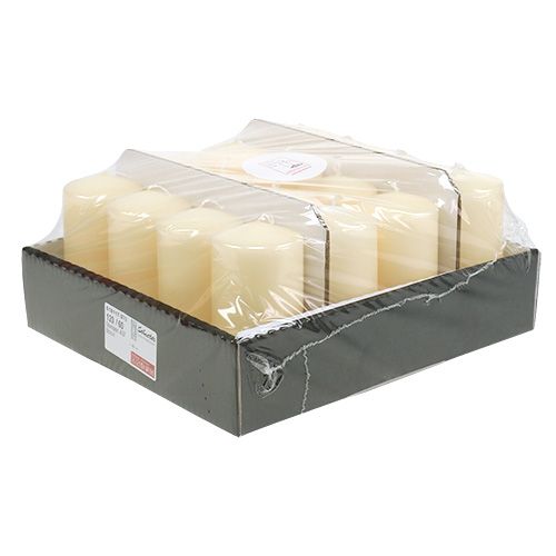 Product Pillar candle 120/60 cream 16 pcs