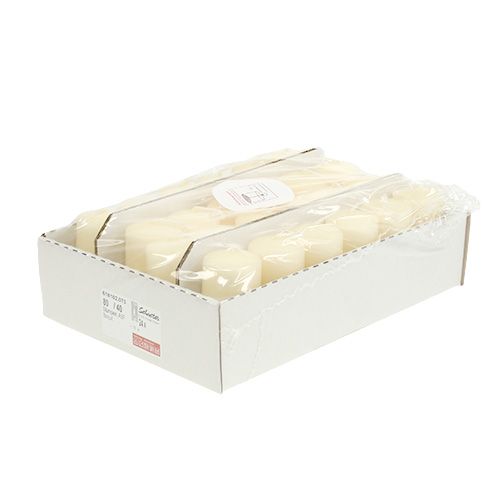 Product Pillar candle 80/40 cream 24 pcs
