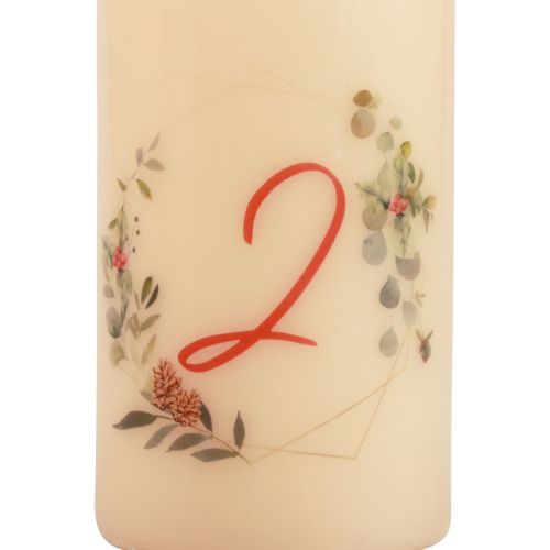 Product Advent wreath candle set 1-4 cream Christmas motif RAL quality Made in Germany 130/70mm 4pcs