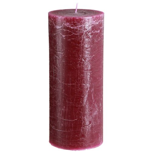 Pillar candles colored candles Berry 85×200mm 2 pcs