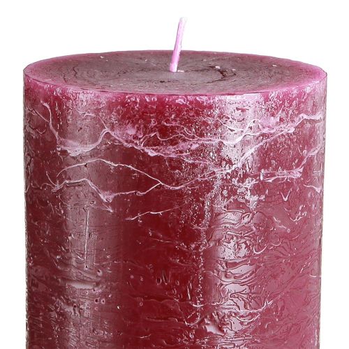 Product Pillar candles colored candles Berry 85×200mm 2 pcs