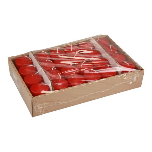 Product Pillar Candles Red Advent Candles Candles Red 70/50mm 24 pcs