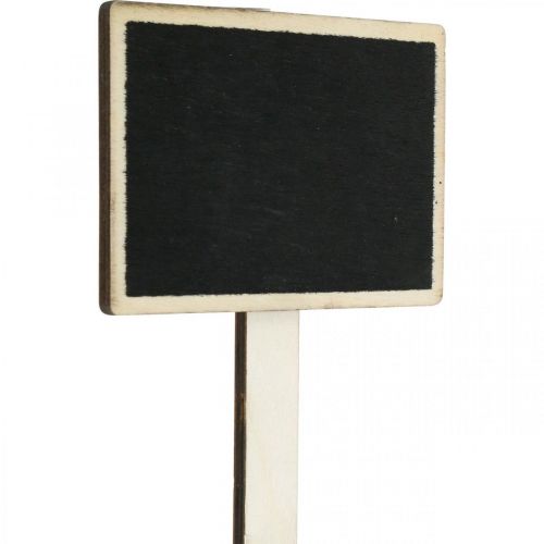 Floristik24 Board to stick, wooden board to write on, plant sign, wedding decoration, start of school 10×7cm L22cm 12pcs