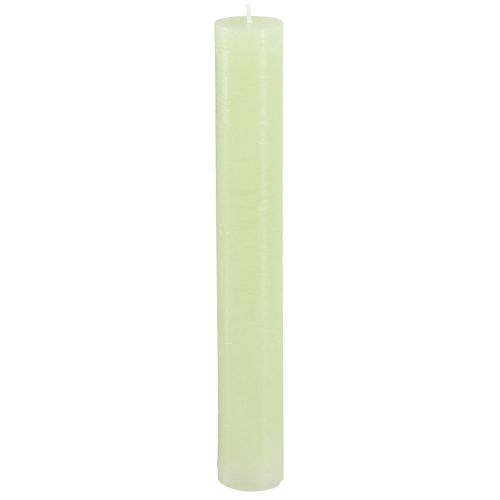 Table candles lime green candles solid coloured 34x240mm 4 pcs