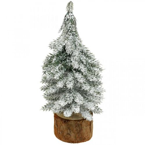 Product Decorative Christmas tree, winter decoration, fir tree with snow H19cm