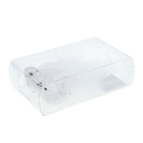 Product Dove on clip white 14cm 2pcs