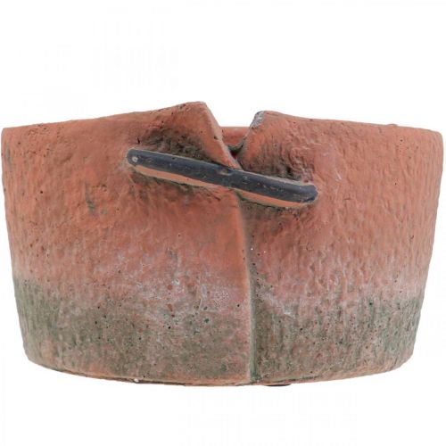 Product Concrete flower pot cachepot terracotta pot Ø18.5cm H10.5cm