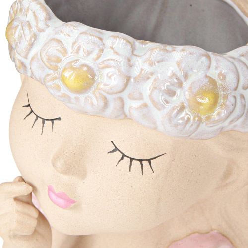 Product Planter Ceramic Dreaming Girl Assorted H19.5cm 2pcs