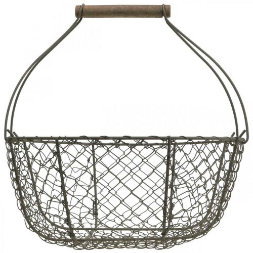 Floristik24 Vintage wire basket metal basket plant basket metal Ø17/23.5/30cm set of 3