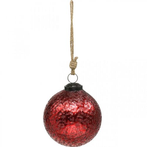 Product Vintage Christmas balls glass Christmas tree balls red Ø10cm 2pcs