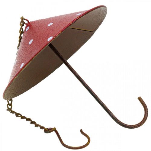 Product Bird feeder fly agaric for hanging rust Ø15,5cm