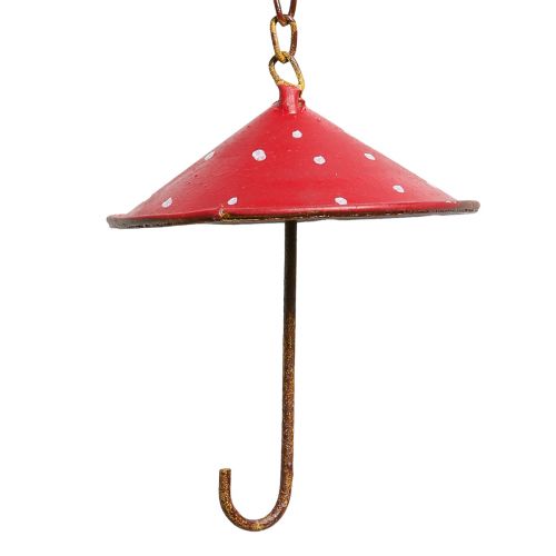 Bird feeder fly agaric for hanging rust Ø8.5cm