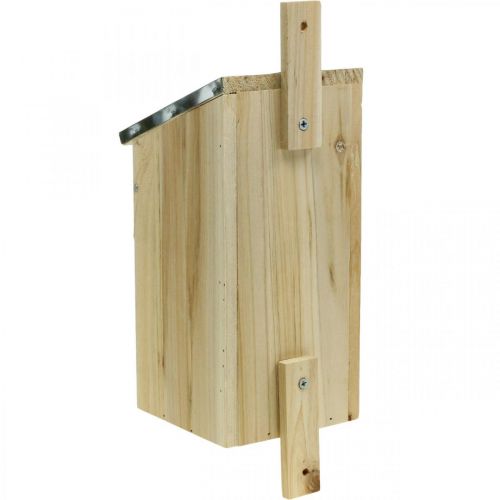 Floristik24 Nesting box for hanging, nesting aid for small birds, bird house, garden decoration natural, green H26cm Ø3.2cm