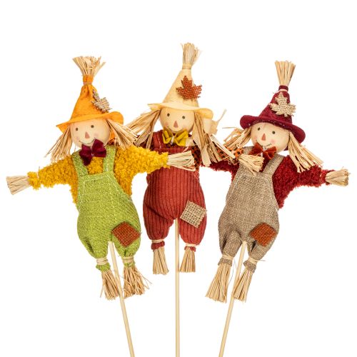 Product Decorative scarecrow figure on a stick for crafting and plants, 60cm