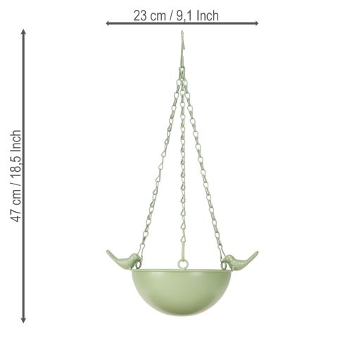Product Weatherproof bird feeder with chain suspension and decorative birds, 47cm