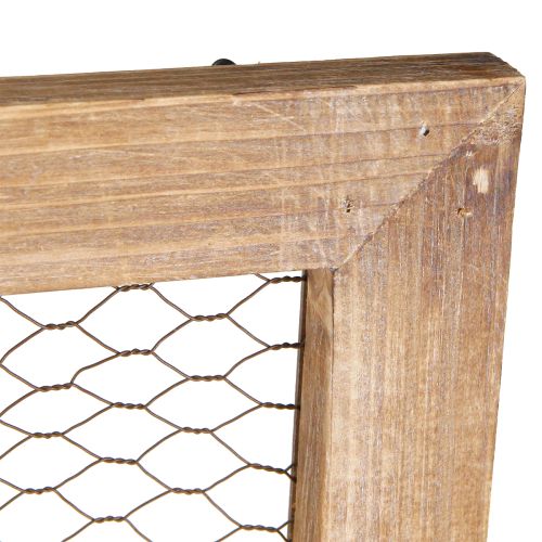 Product Rustic wall decoration, wood and metal, 40x60cm, brown, vintage