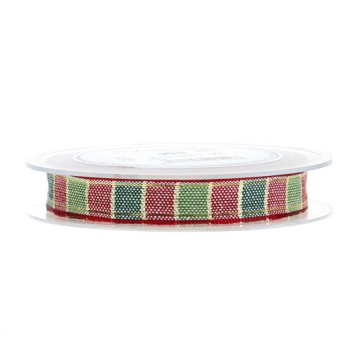 Product Christmas ribbon dark red 15mm 15m