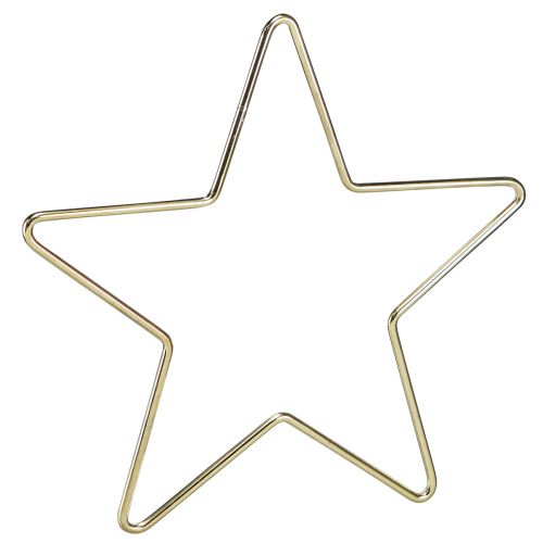 Floristik24 Christmas decoration metal star pendant gold Ø15cm 6 pcs