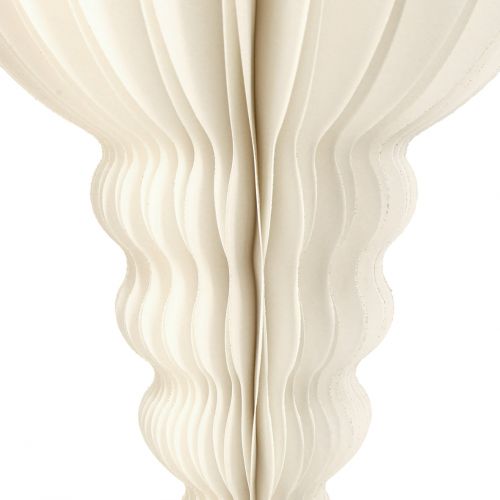 Product Elegant Christmas hanging decoration paper drops white 80cm