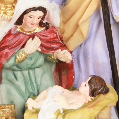 Product Christmas crib with figures Nativity scene Christmas 15.5×7×20cm