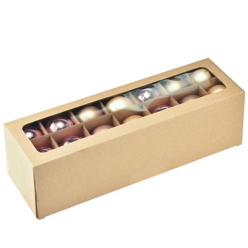 Product Christmas bauble trio gold & rose – elegant set of 3 with shine and style 5cm 24pcs