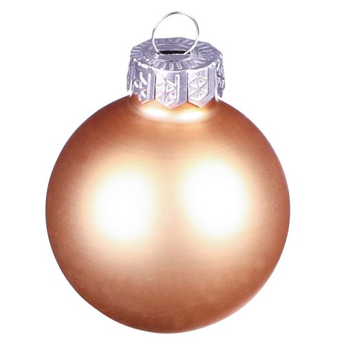 Product Christmas balls apricot mix tree balls glass Ø4cm 24 pcs