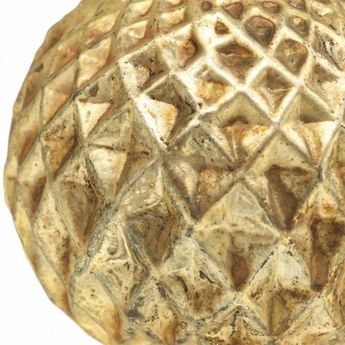 Floristik24 Christmas balls reindeer Christmas tree decorations gold vintage Ø7cm 4pcs