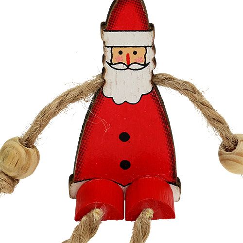 Product Santa Claus figure sitting 6.5cm red 12pcs