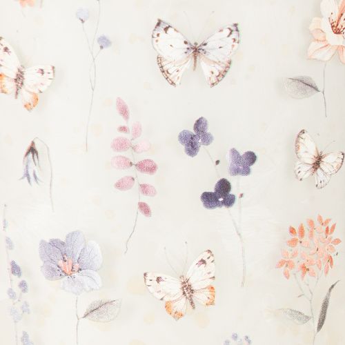 Product Decorative glass lantern with butterfly design for stylish home accents, 8cm, 4 pieces