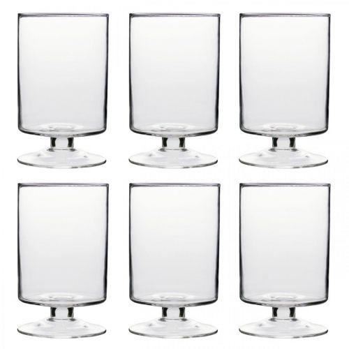 Floristik24 Lantern Hurricane glass Ø7cm H11.5cm 6pcs