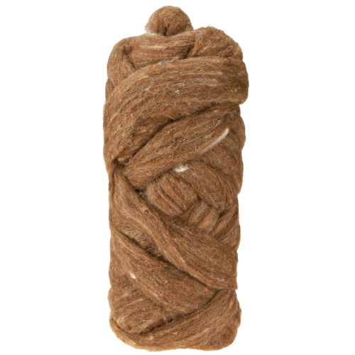Product Wool roving 10m brown
