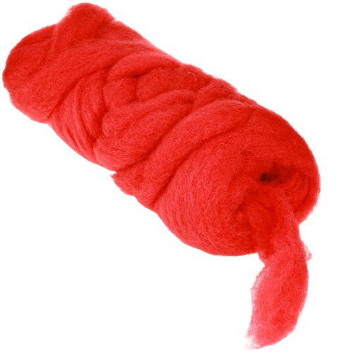 Floristik24 Wool rivet 10m red