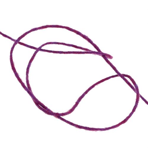 Product Purple wool cord 3mm 100m