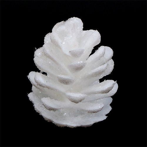 Product Decorative cones white glitter scatter decoration hanging decoration 3.5 cm 45 pcs