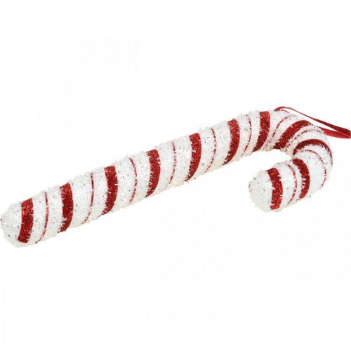 Product Deco Candy Cane Christmas Red White Striped H34cm