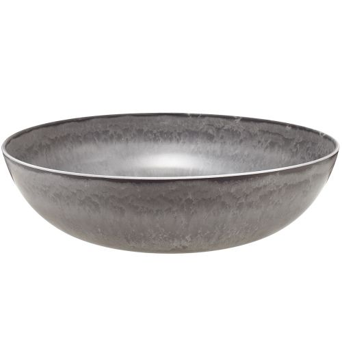 Stylish matte grey bowl 3 pieces - 37 cm - textured surface, versatile for decorations