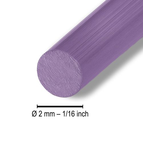 Product Purple aluminum wire, 2mm, for jewelry & decoration, lavender-colored craft wire, 500g - 60m