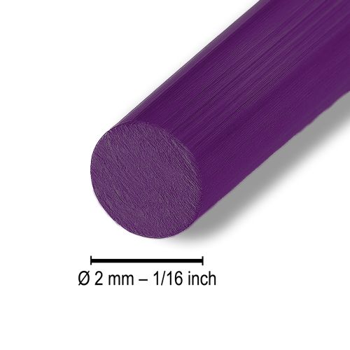 Product Aluminum wire Ø2mm dark purple 60m 500g