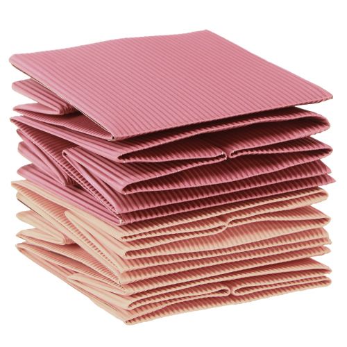 Product Flower pot flower bag pink salmon 12cmx12cm 6 pcs