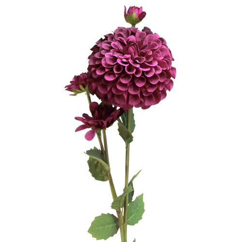 Dahlia artificial flowers with purple blossom Ø10cm L80cm 2pcs