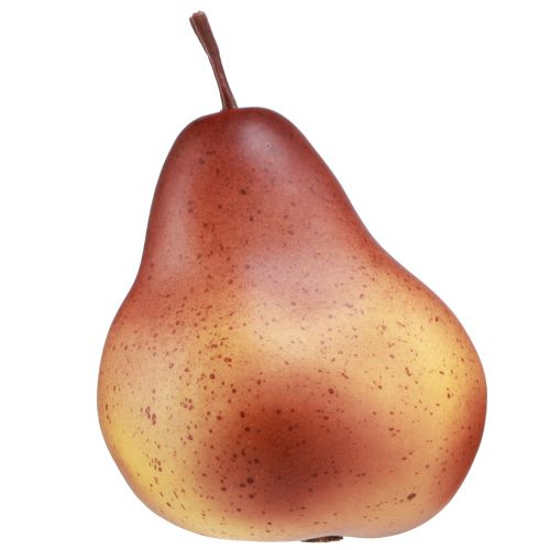 Decoration Pear Yellow Brown for Autumn Thanksgiving Ø8.5cm 4 pcs